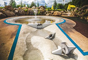 Cooling zone with misting