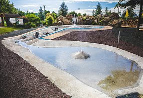 Cooling zone with misting